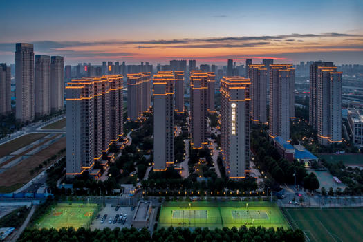 武汉CBD商务区泛海国际居住区图片素材免费下载