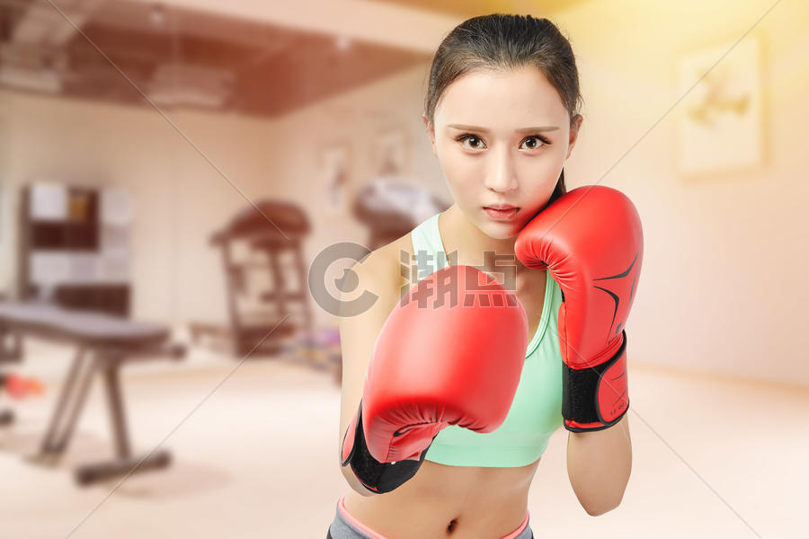 美女拳击图片素材免费下载