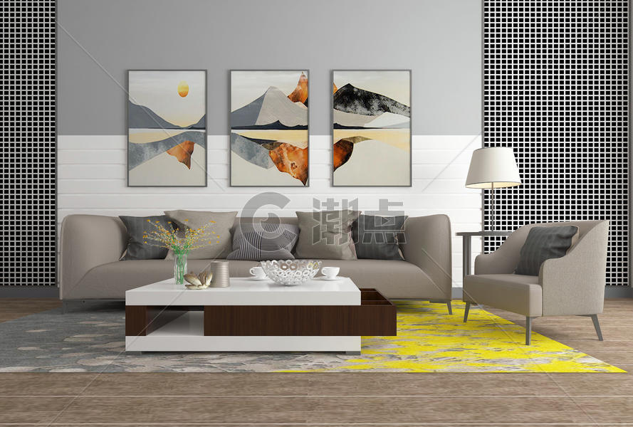 现代简约沙发图片素材免费下载
