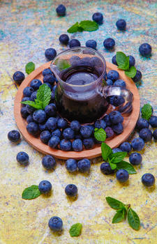 蓝莓汁图片素材免费下载