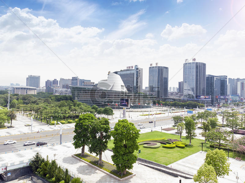 广东东莞城市绿化规划建设图片素材免费下载