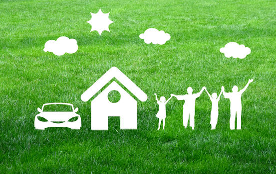 绿色环保家庭图片素材免费下载