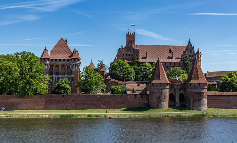波兰著名旅游景点马尔城堡图片素材免费下载