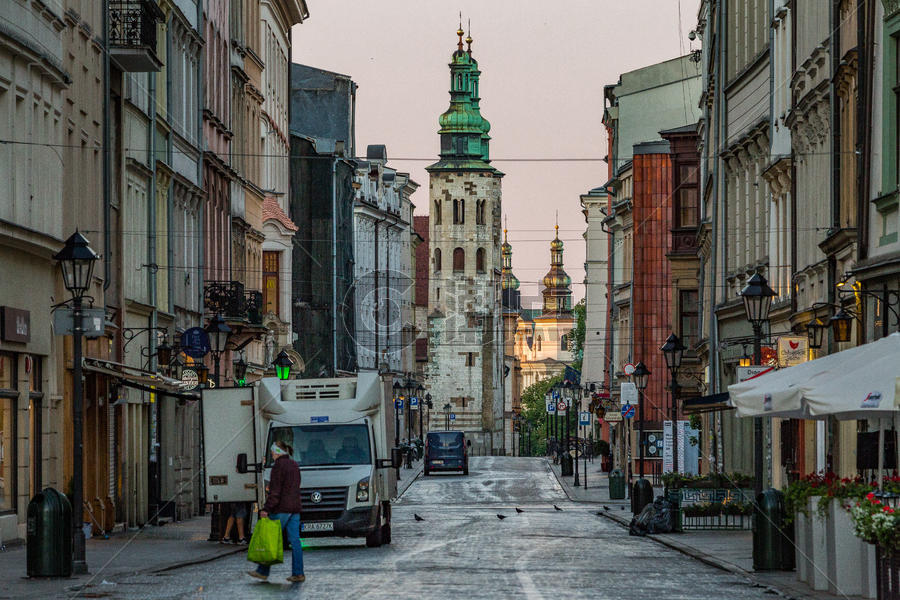 欧洲历史文化名城克拉科夫城市风光图片素材免费下载