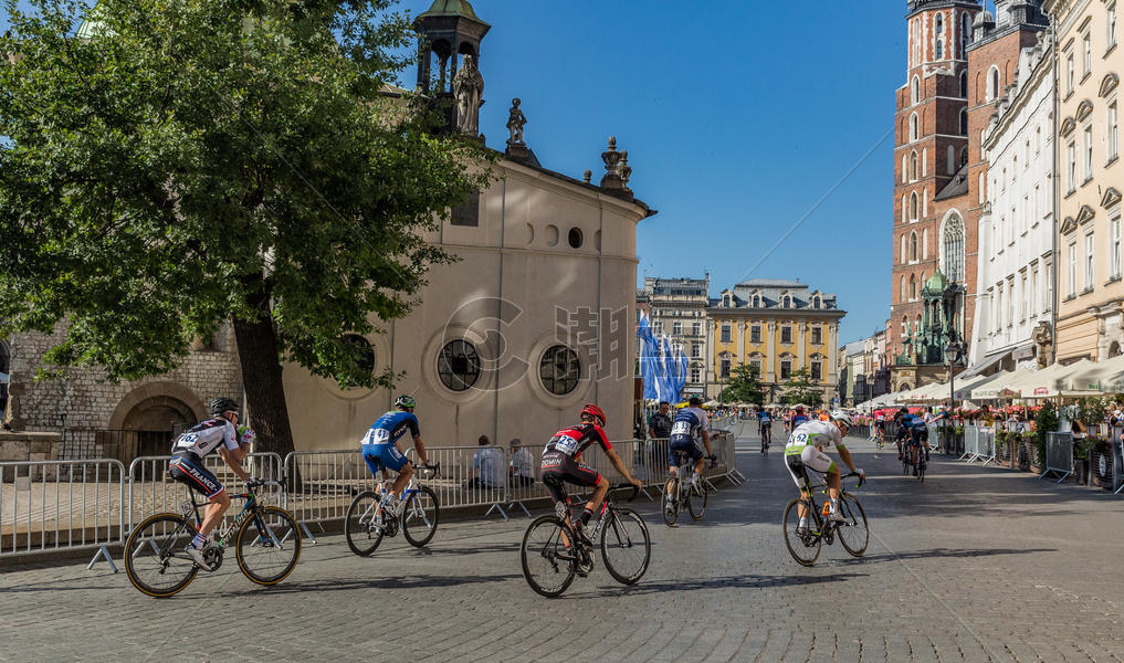 波兰克拉科夫自行车比赛图片素材免费下载