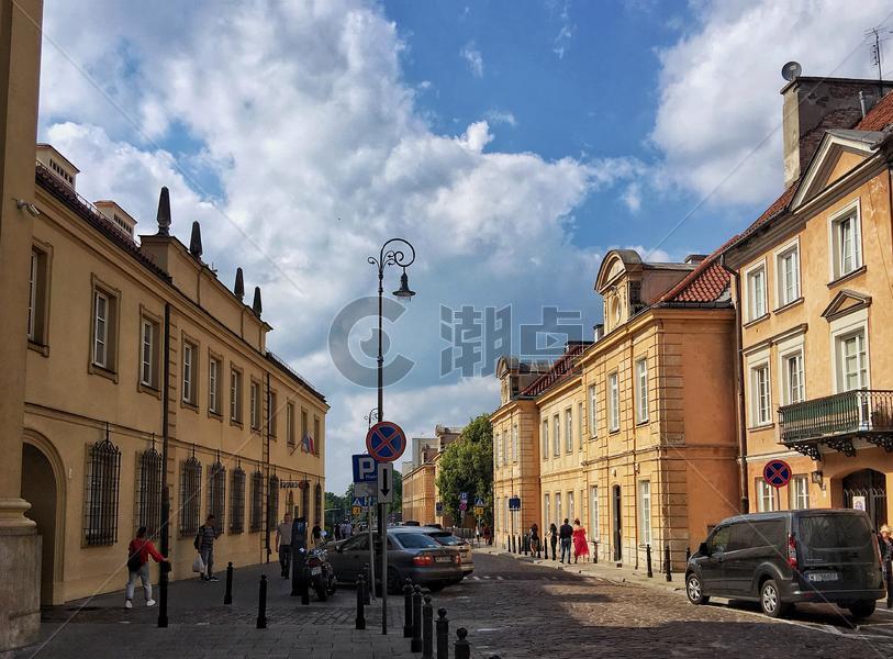 波兰华沙城市建筑风光图片素材免费下载