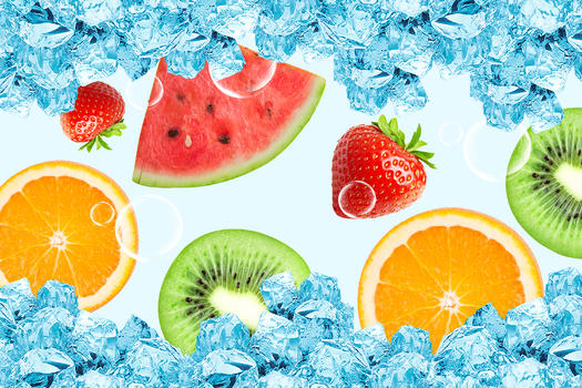 清凉夏季水果图片素材免费下载