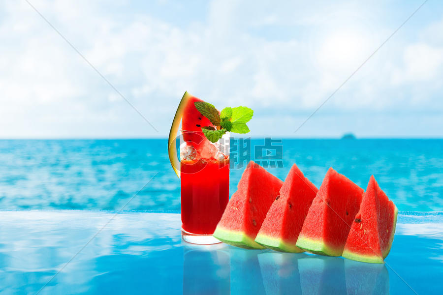 夏季清凉西瓜汁图片素材免费下载