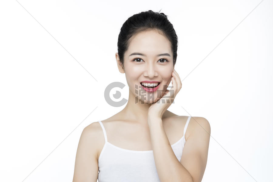 口腔护理美白女性图片素材免费下载