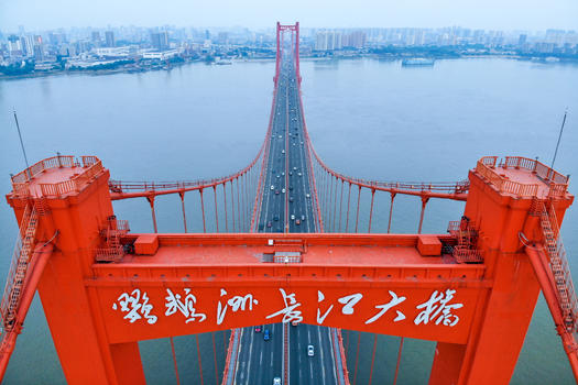 武汉版金门大桥-鹦鹉洲长江大桥图片素材免费下载