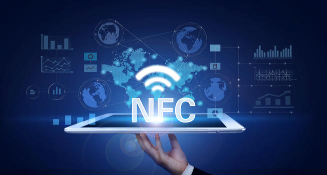 NFC科技背景图片素材免费下载