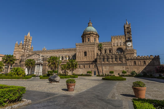意大利西西里岛首府巴勒莫主教座堂图片素材免费下载