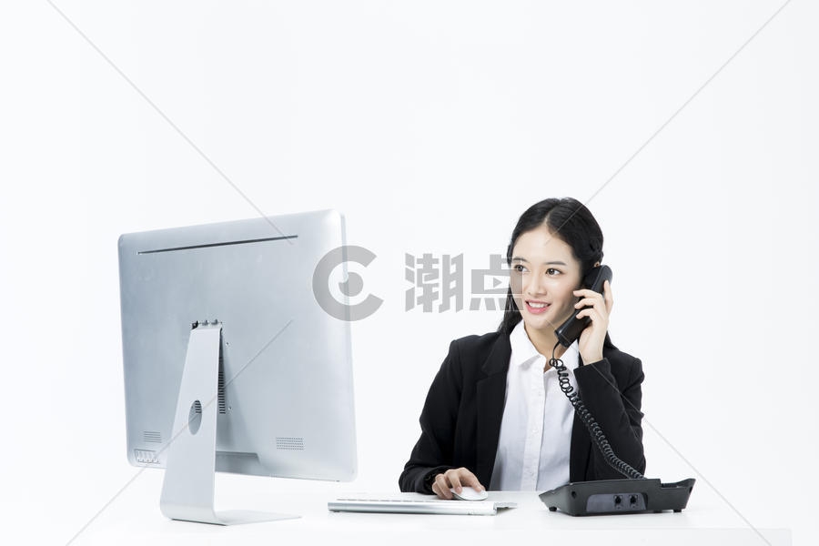 商务女性工作电话交谈图片素材免费下载