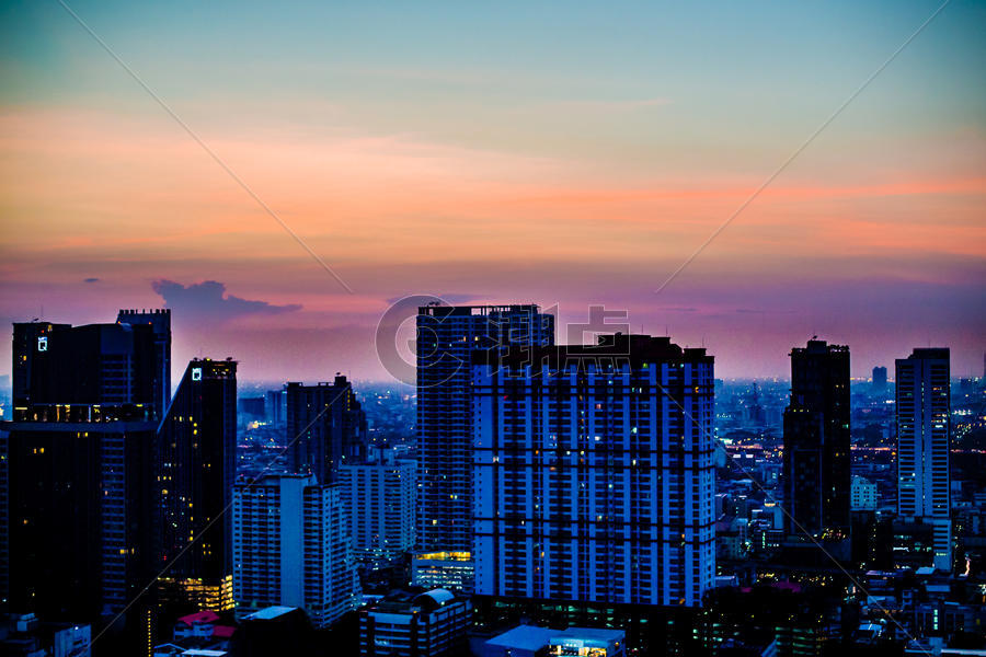 曼谷夜景图片素材免费下载