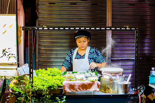 曼谷唐人街街头小吃图片素材免费下载