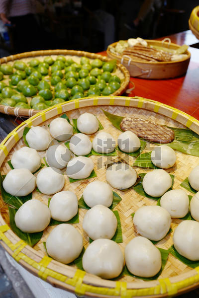 周庄传统美食蒸团子图片素材免费下载