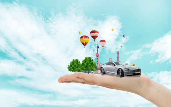 新能源汽车创意图片素材免费下载