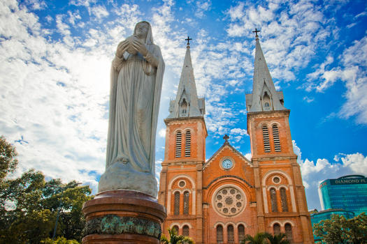 越南大教堂图片素材免费下载