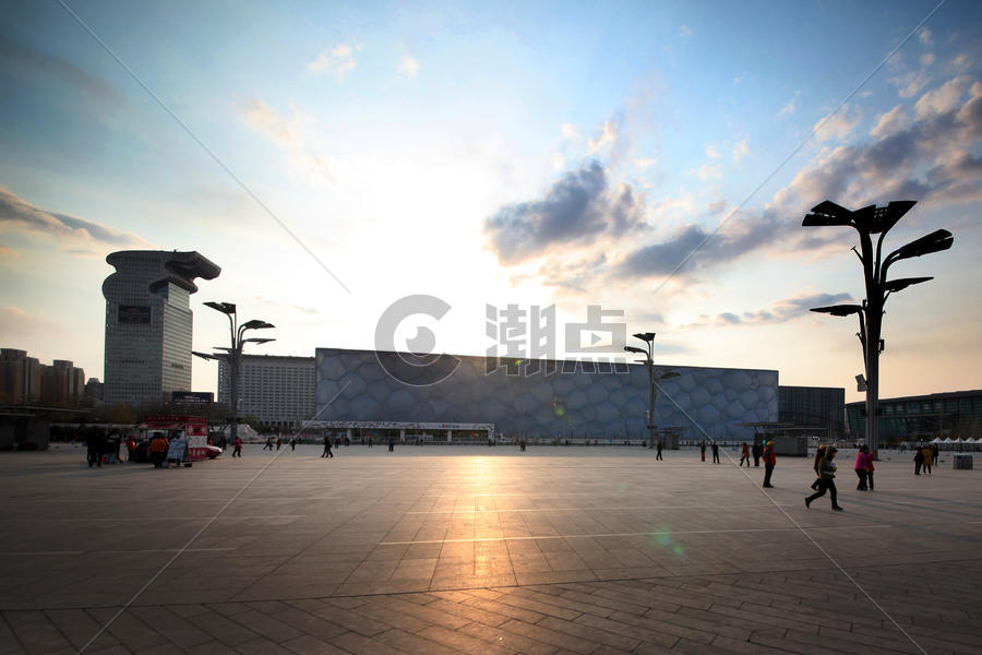 北京奥体中心水立方图片素材免费下载