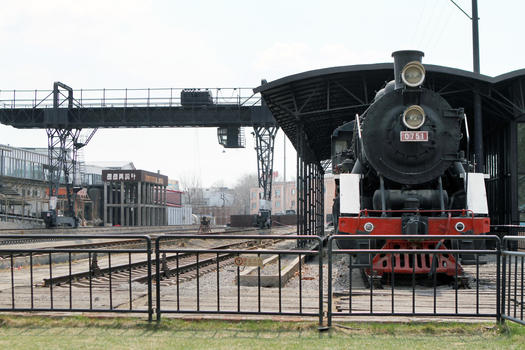 北京798艺术区的蒸汽机车图片素材免费下载