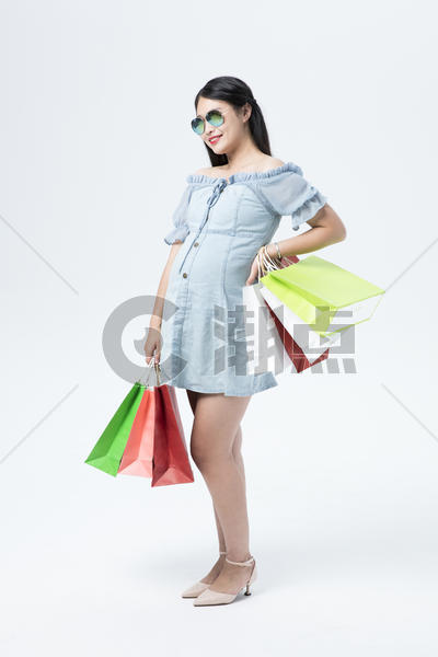 时尚孕妇购物图片素材免费下载