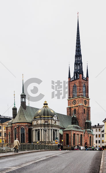 瑞典斯德哥尔摩老城区钟楼图片素材免费下载