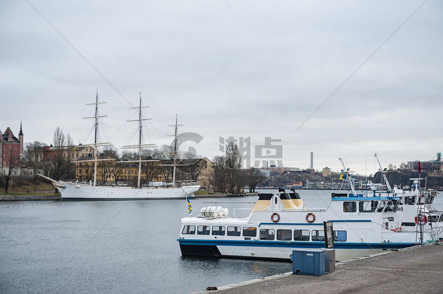 瑞典斯德哥尔摩游艇码头图片素材免费下载
