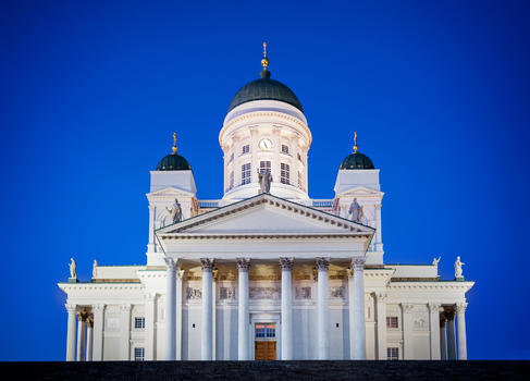 芬兰赫尔辛基议会广场/赫尔辛基大教堂图片素材免费下载