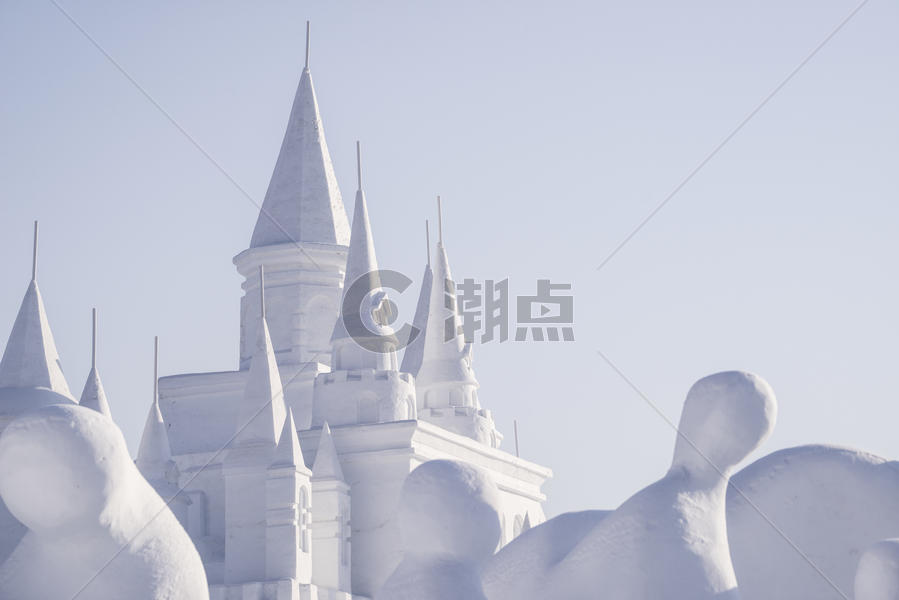 吉林长春著净月潭的雪雕图片素材免费下载