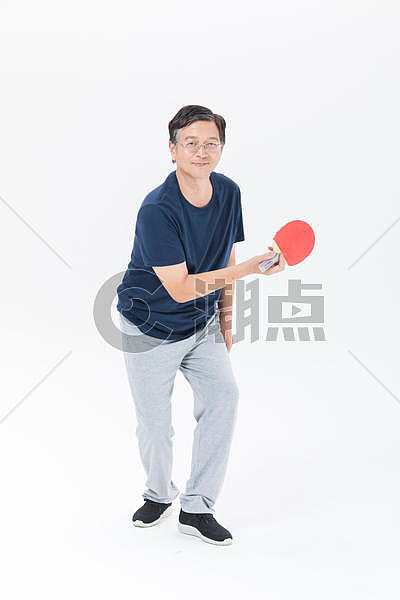 老年人运动乒乓球图片素材免费下载