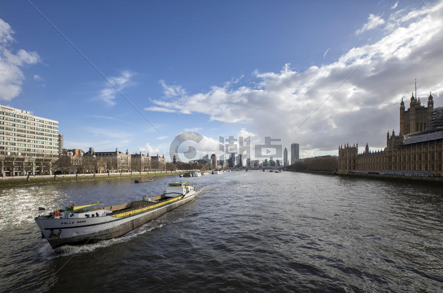 伦敦泰晤士河风光图片素材免费下载