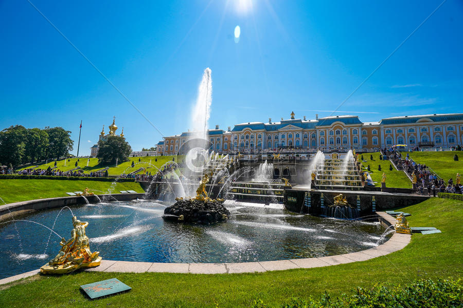 俄罗斯圣彼得堡夏宫图片素材免费下载