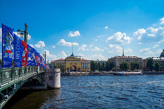 俄罗斯圣彼得堡桥图片素材免费下载