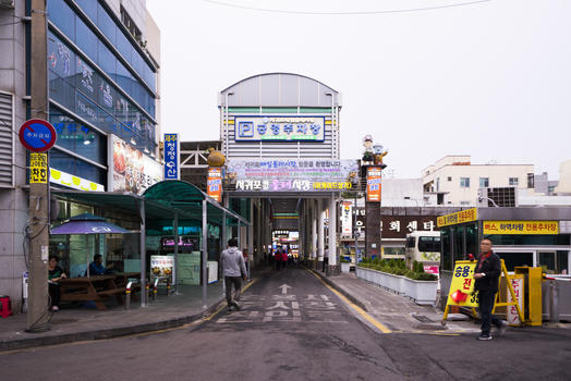 韩国首尔传统市场图片素材免费下载