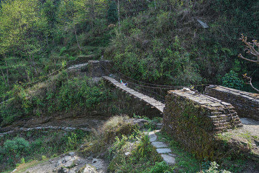 尼泊尔ABC徒步山路风光风景图片素材免费下载