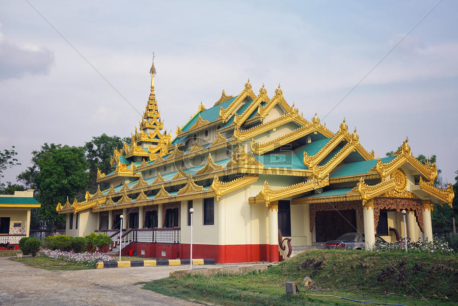 尼泊尔蓝毗尼缅甸寺庙图片素材免费下载