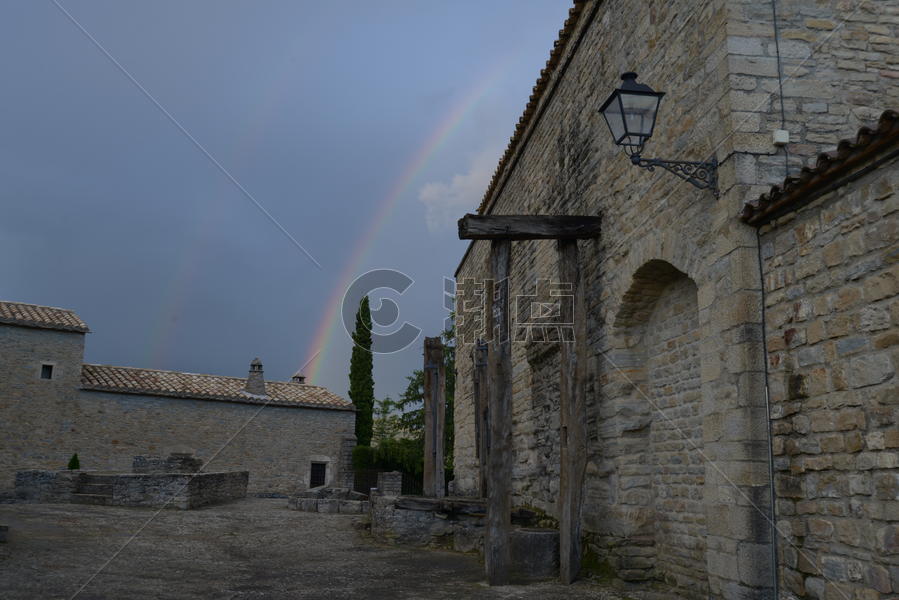 西班牙阿拉贡地区中世纪古村落伊莎贝拉村图片素材免费下载