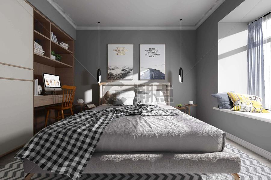 卧室空间设计图片素材免费下载
