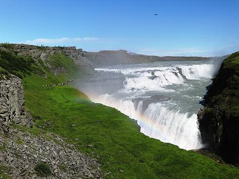 冰岛黄金大瀑布图片素材免费下载