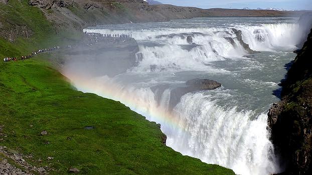 冰岛黄金大瀑布图片素材免费下载