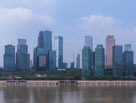 重庆江北区金融城全景图片素材免费下载