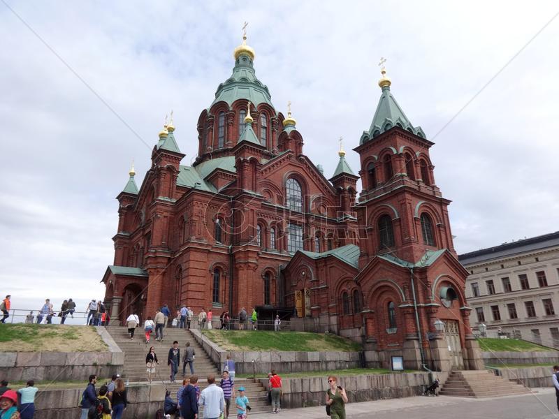 芬兰乌斯彭斯基东正大教堂图片素材免费下载