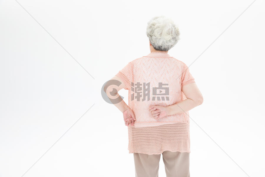 老年奶奶腰疼图片素材免费下载