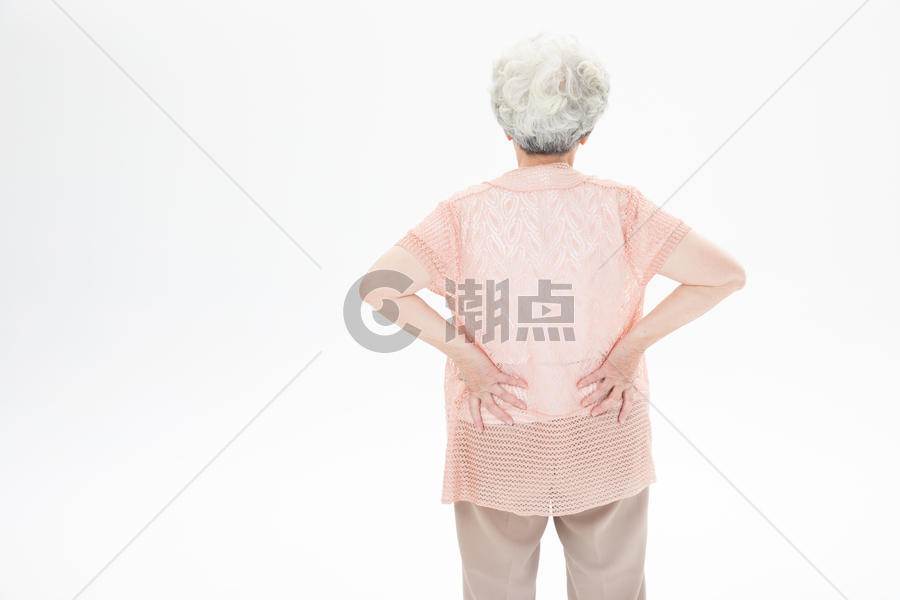 老年奶奶腰疼图片素材免费下载