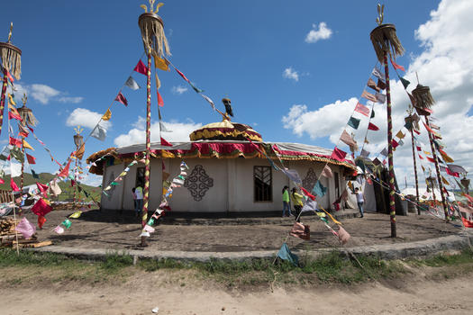 乌兰布统蒙古包图片素材免费下载