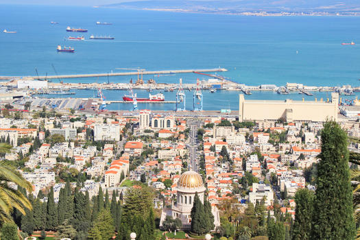以色列港口城市海法图片素材免费下载