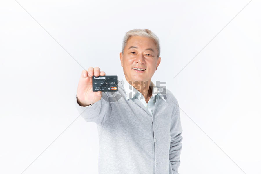 老年人与信用卡图片素材免费下载