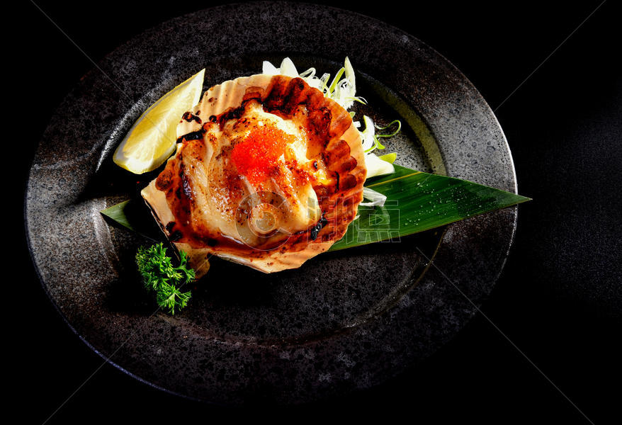 日本料理鲍鱼图片素材免费下载