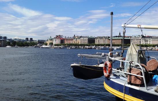 通海的河湾斯德哥尔摩城市风光图片素材免费下载