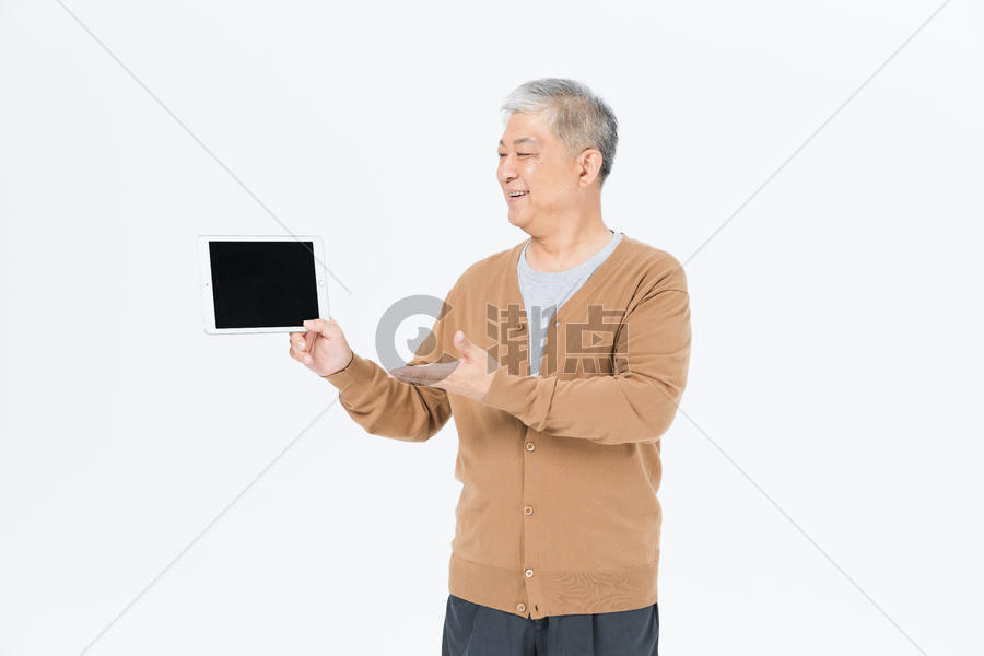 老年人用平板电脑图片素材免费下载